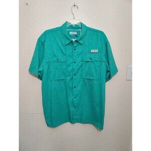 Magellan Fish Gear Shirt Mens XL Relaxed Fit Moisture-Wicking Lite Green